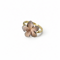 Anillo Flor Rosada de Oro 10K