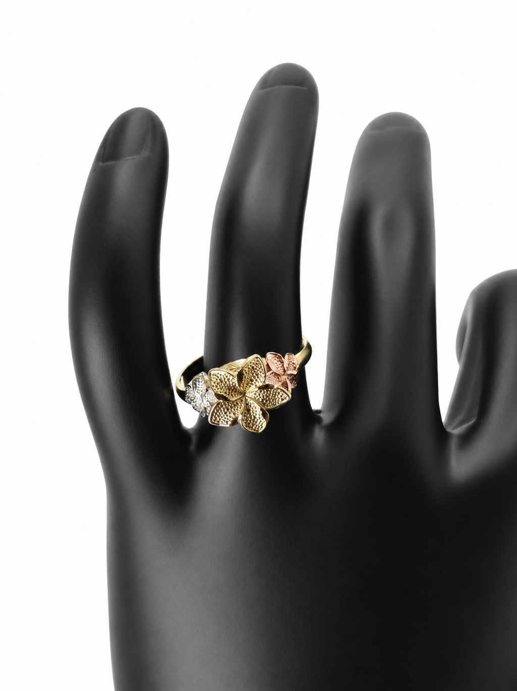 Anillo Jardín Tricolor de Oro 10K