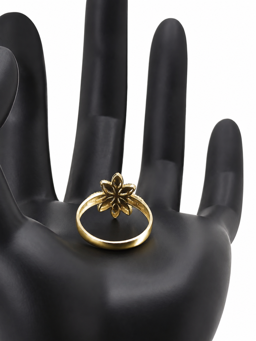 Anillo Flor Estelar de Oro 10K