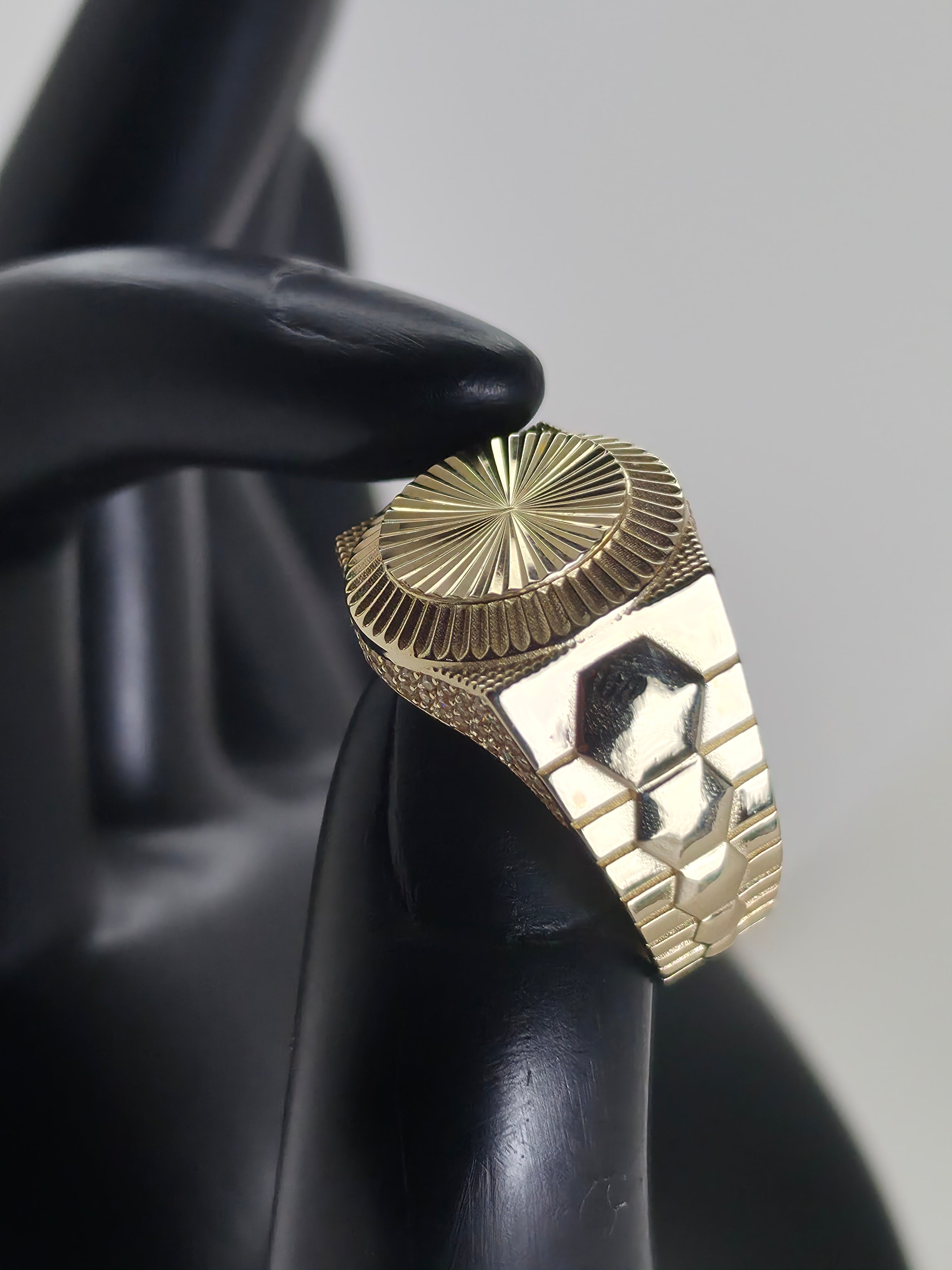 Anillo Sello Solar 10k