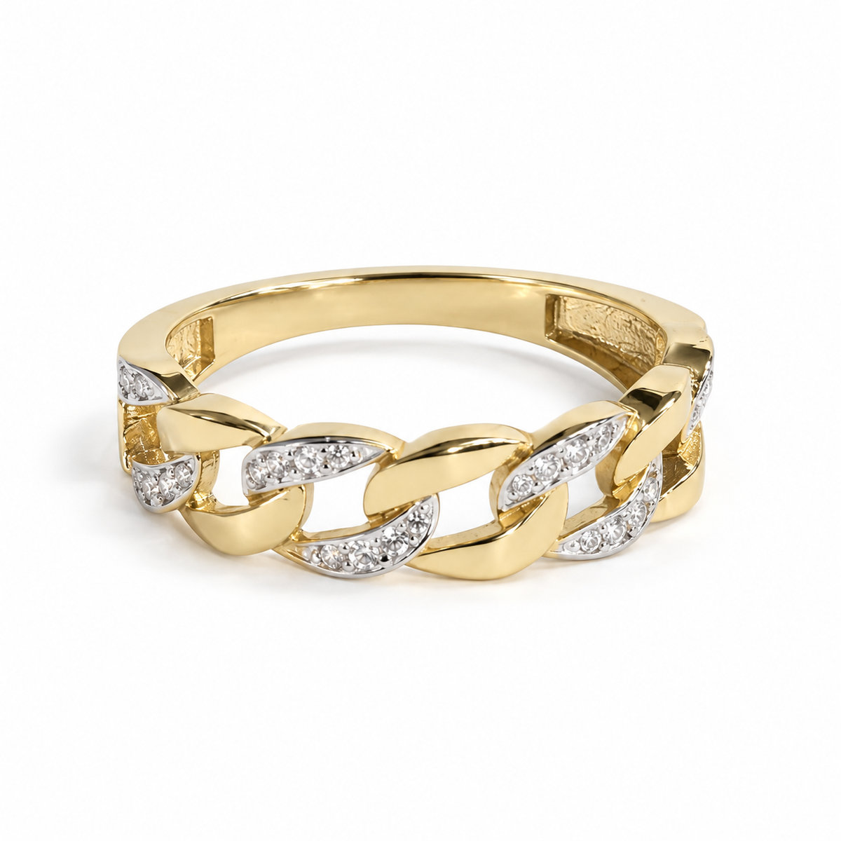 Anillo cadena cubana