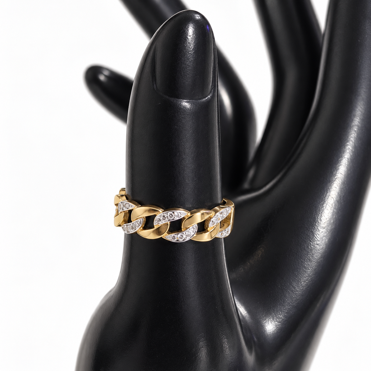 Anillo cadena cubana