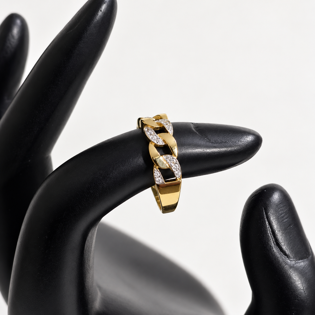 Anillo cadena cubana