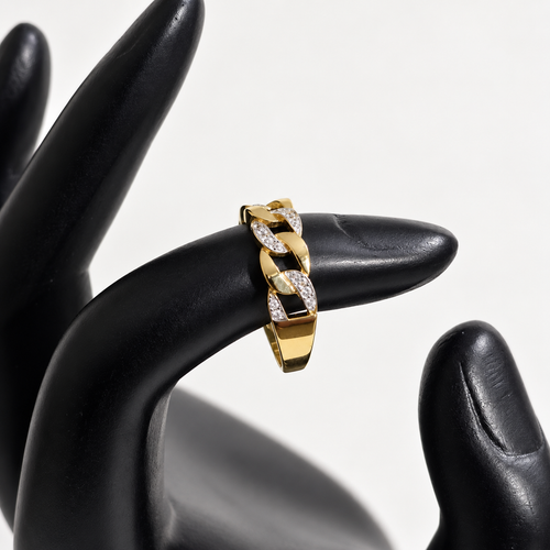 Anillo cadena cubana