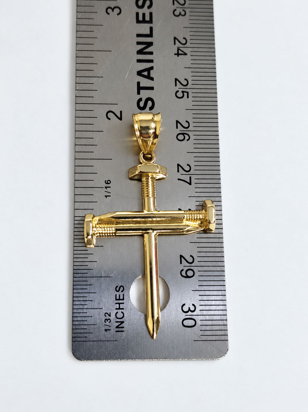 Cruz de Clavos en Oro 10K