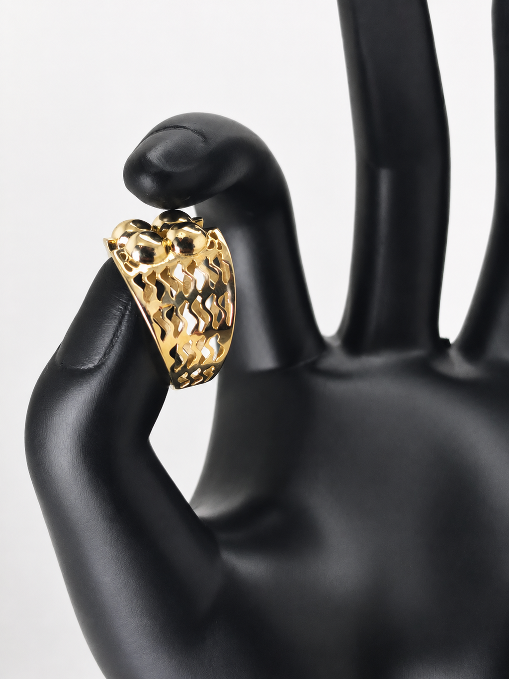 Anillo Esferas de Oro 10K