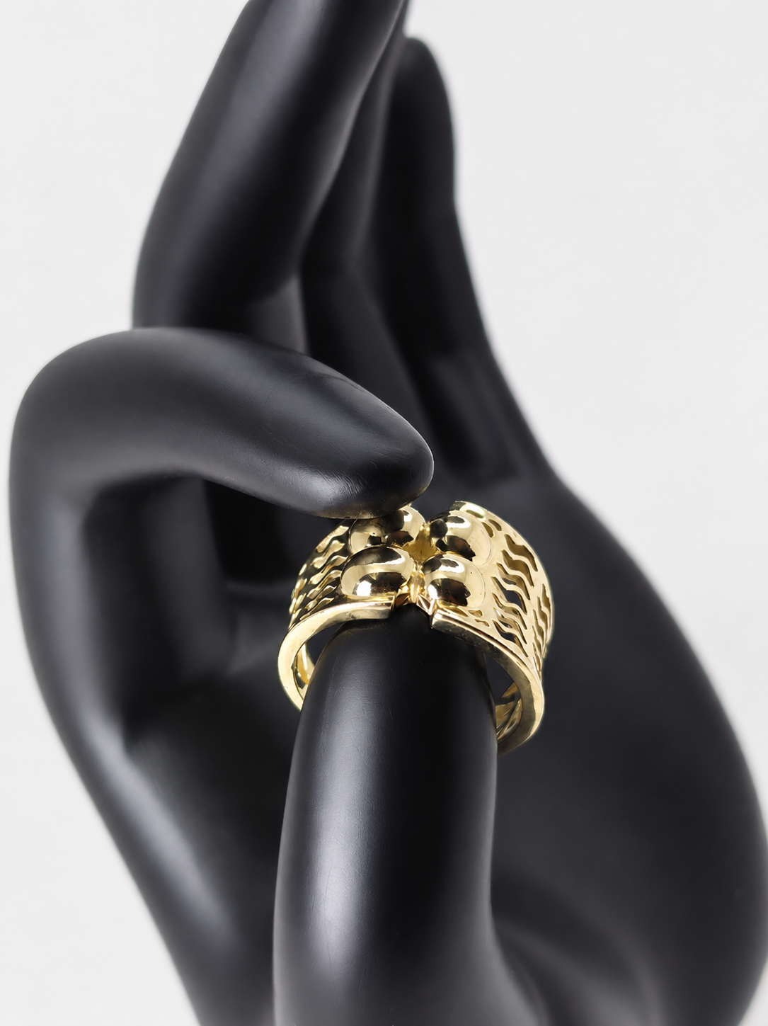 Anillo Esferas de Oro 10K