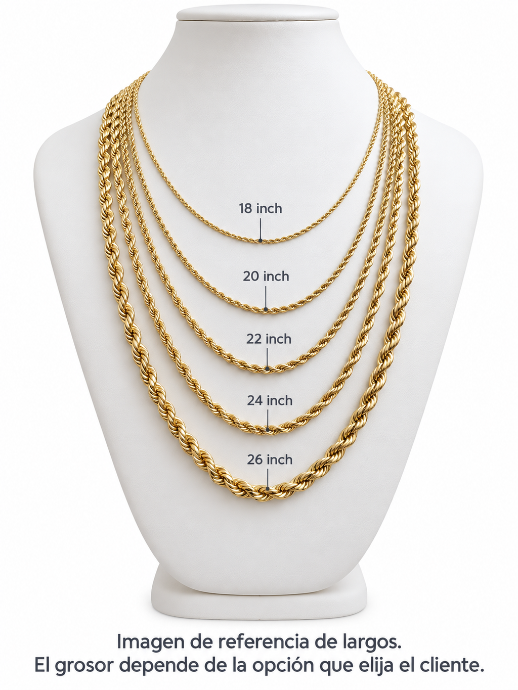 10K gold hollow cable chain