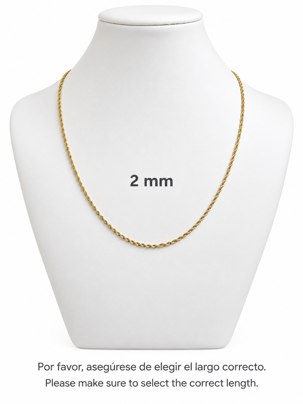 10K gold hollow cable chain