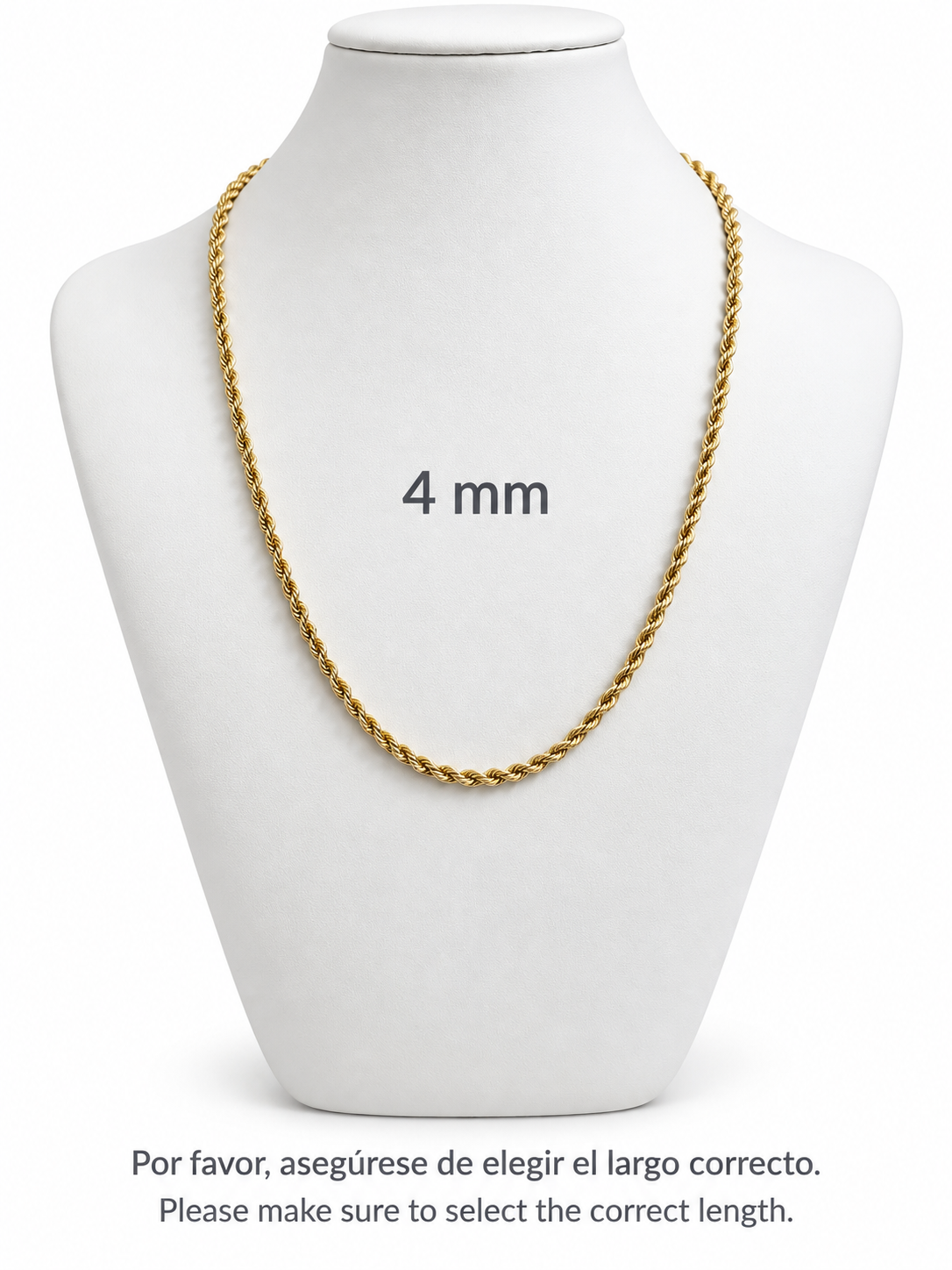 10K gold hollow cable chain