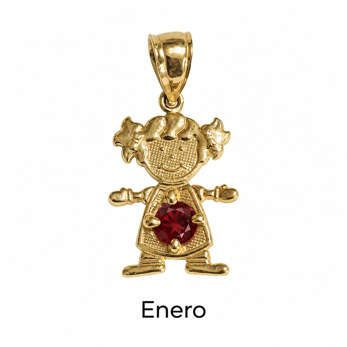 Niño o niña con piedra de nacimiento en oro 10K