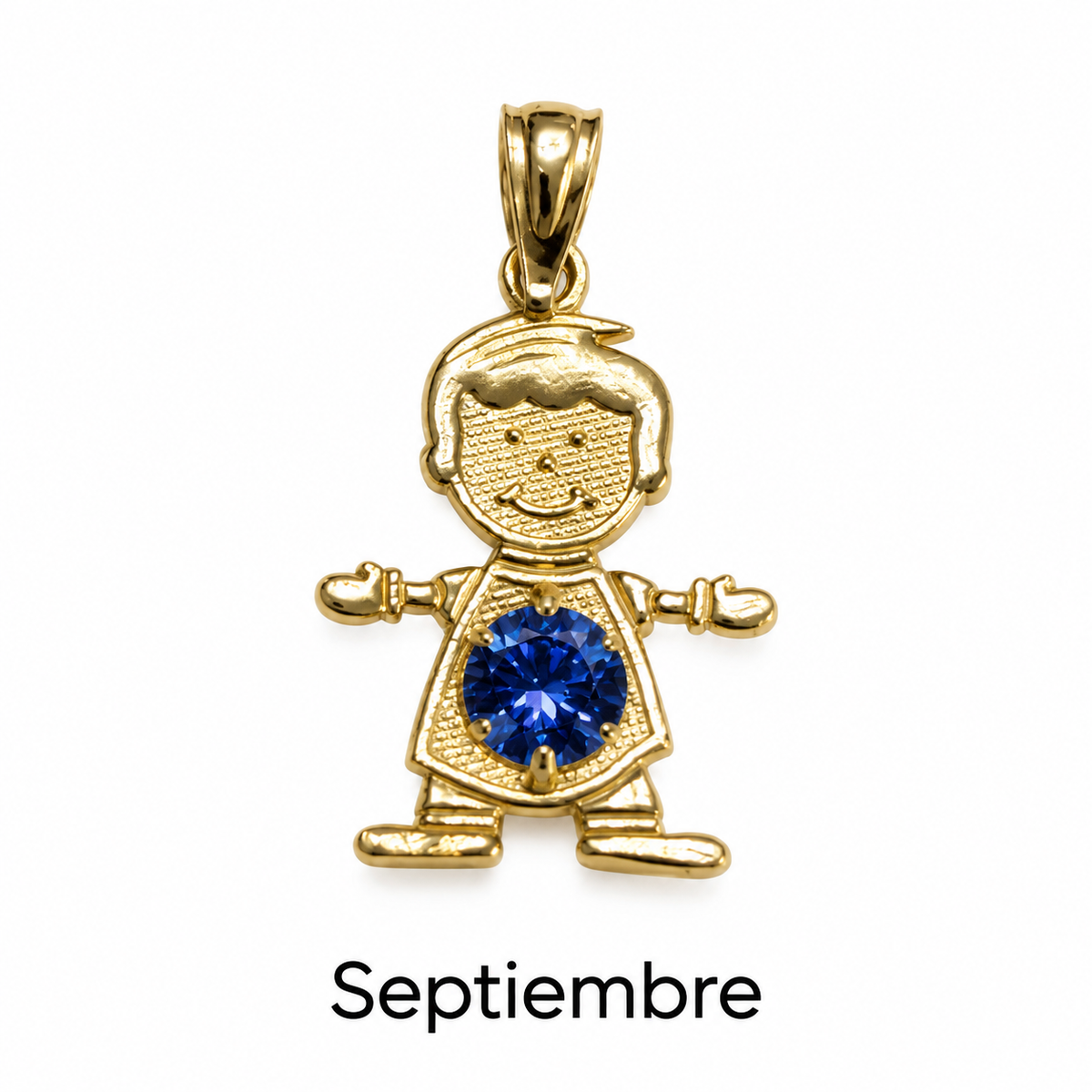 Niño o niña con piedra de nacimiento en oro 10K