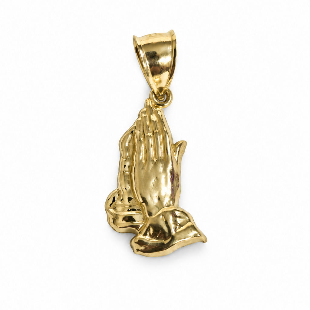 Manos de Oración en Oro 10K