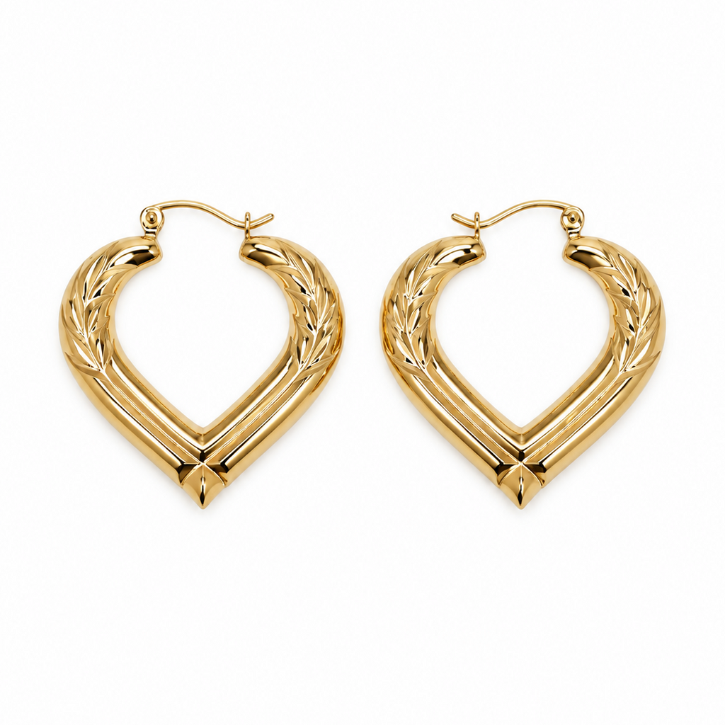 Argollas Corazón Laurel