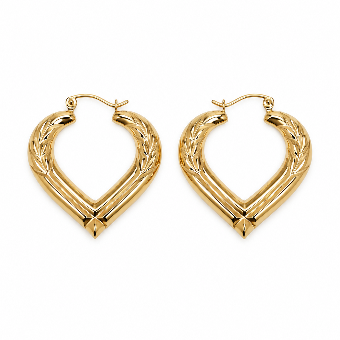 Argollas Corazón Laurel