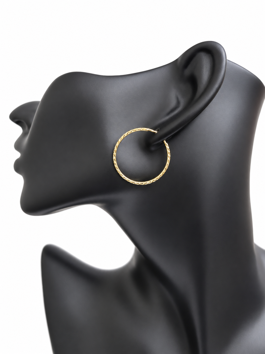 Argollas Destello Fino de Oro 10K