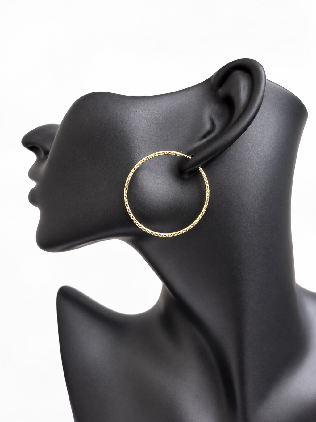 Argollas Destello Fino de Oro 10K