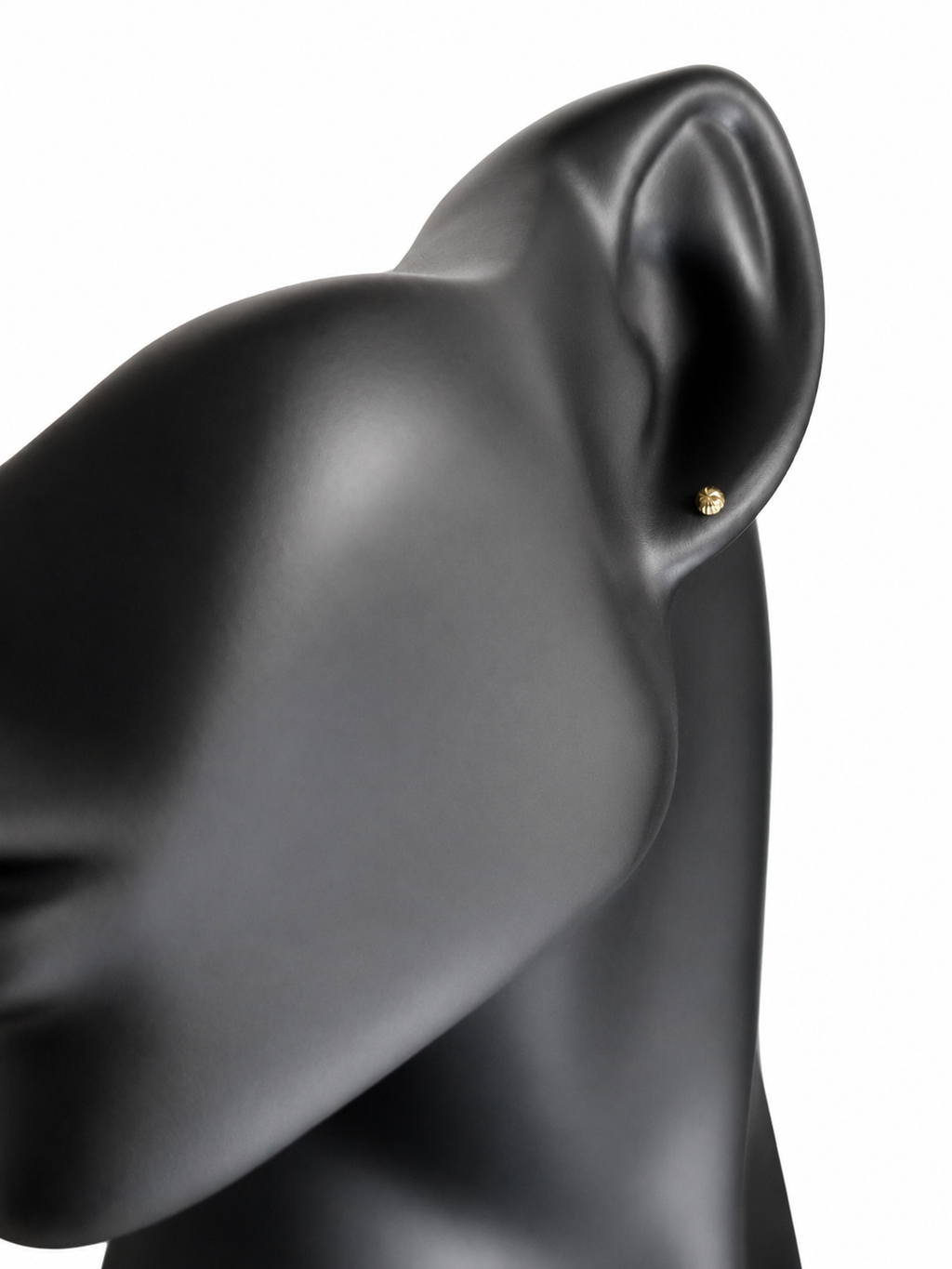 Aretes Media Bolita Diamantada 1.35 mm