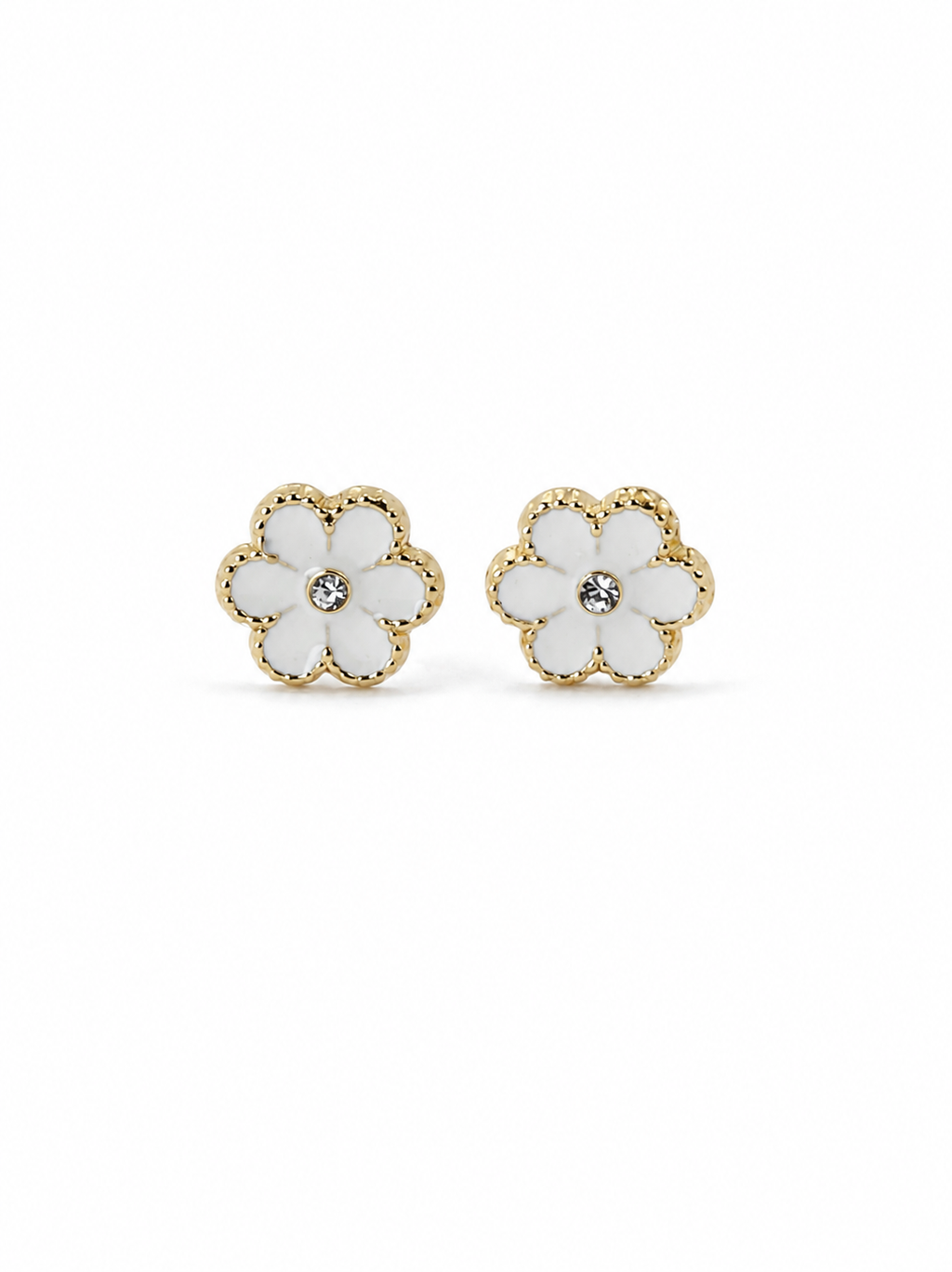 Aretes Margarita Blanca