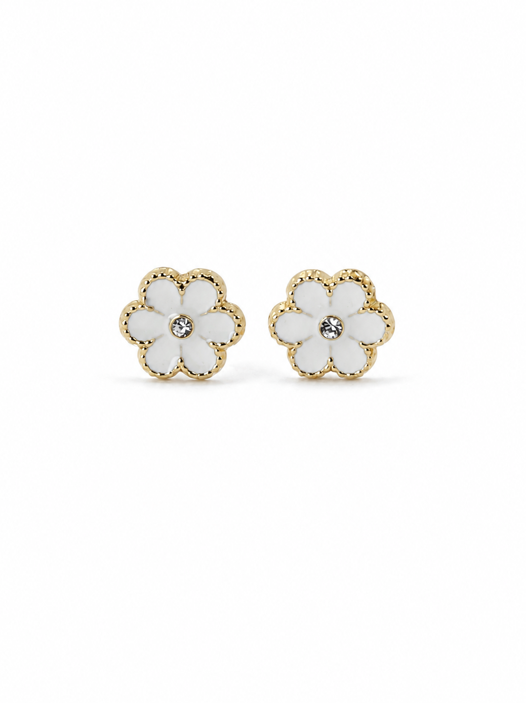 Aretes Margarita Blanca