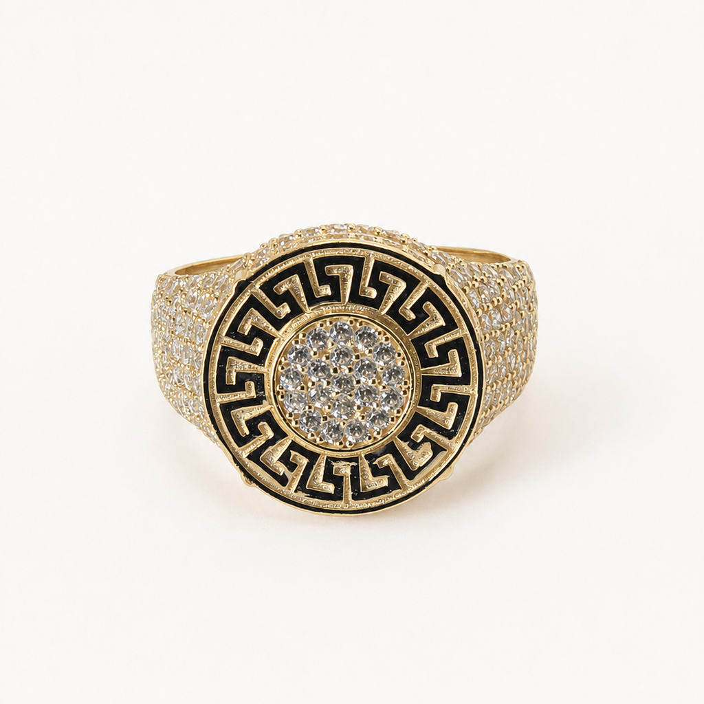 Anillo Greca de Zeus 10k
