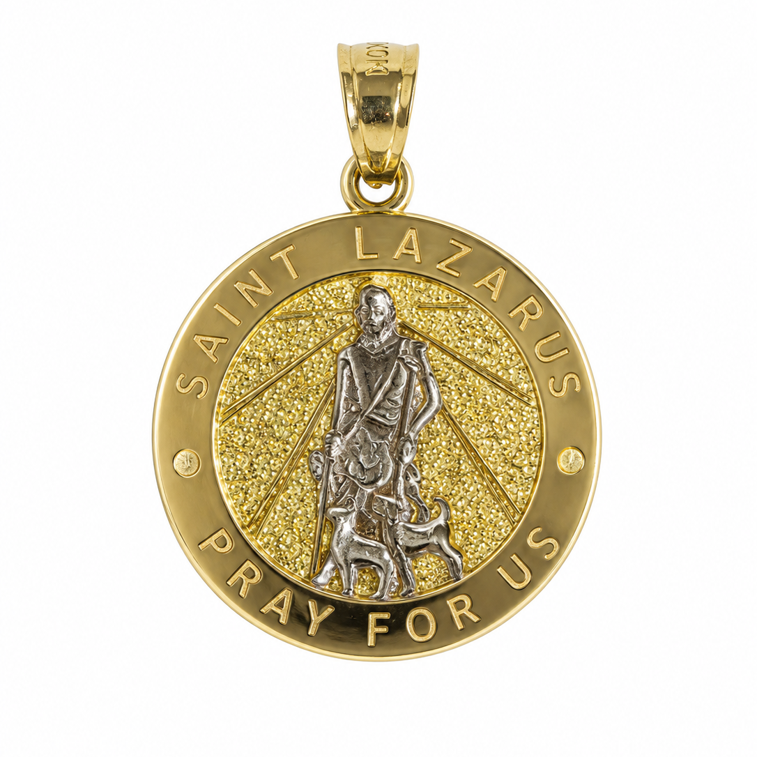 Medalla Saint Lazarus en Oro 10K