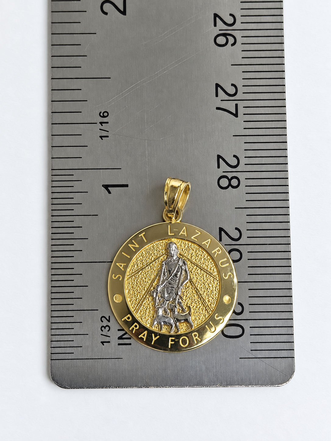 Medalla Saint Lazarus en Oro 10K