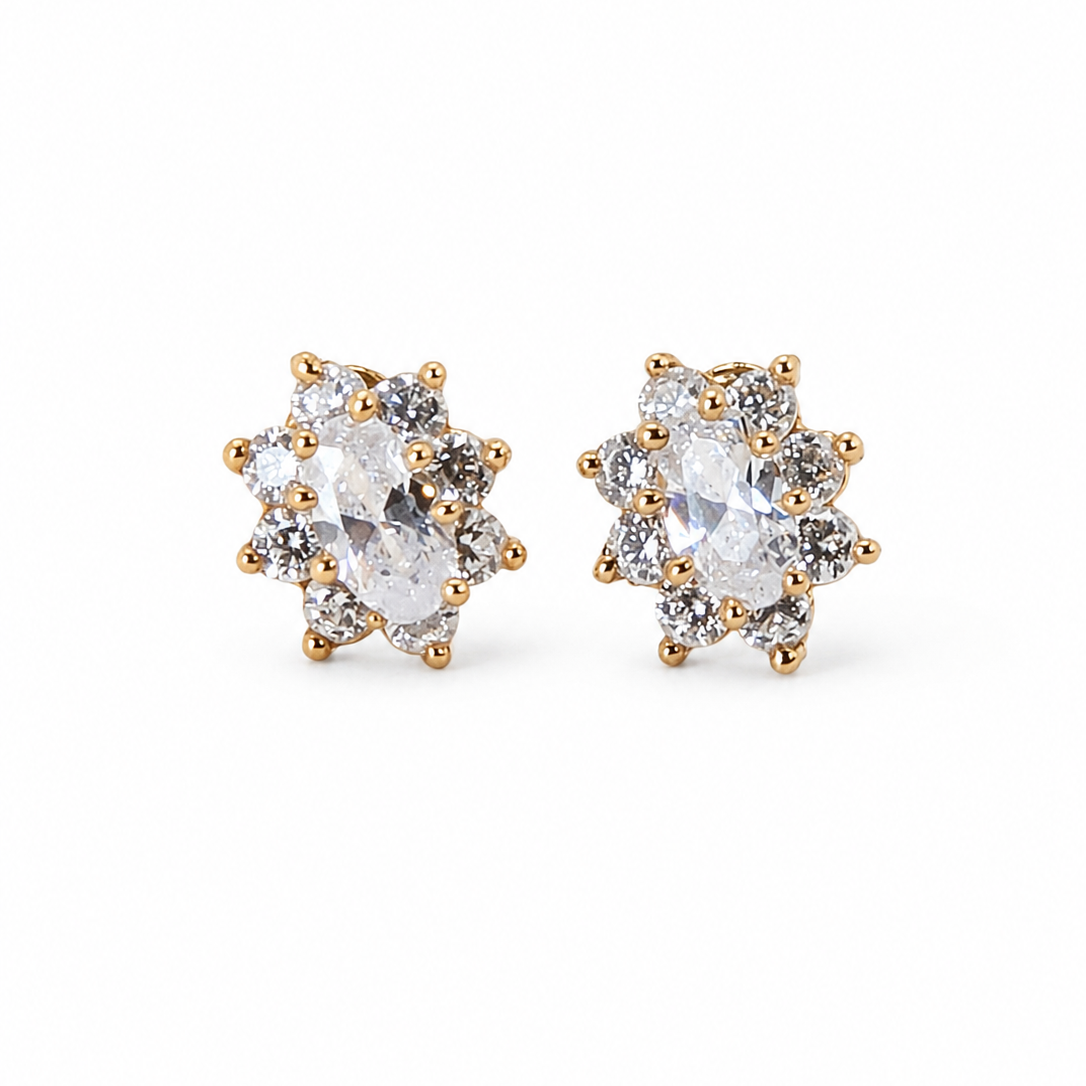 Aretes Óvalo Radiante