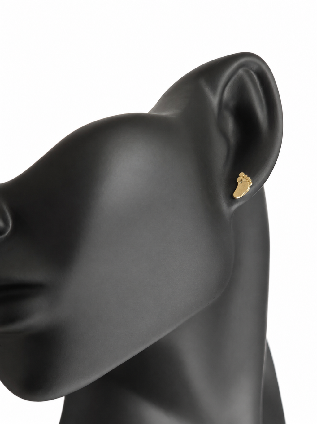 Aretes Huellitas Doradas