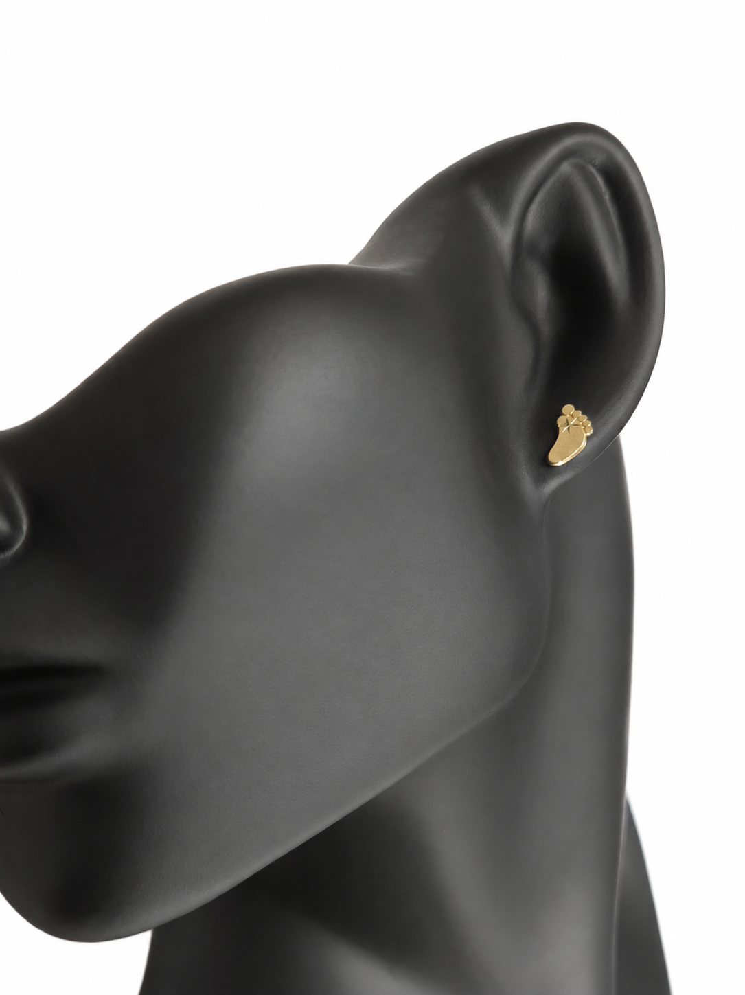 Aretes Huellitas Doradas