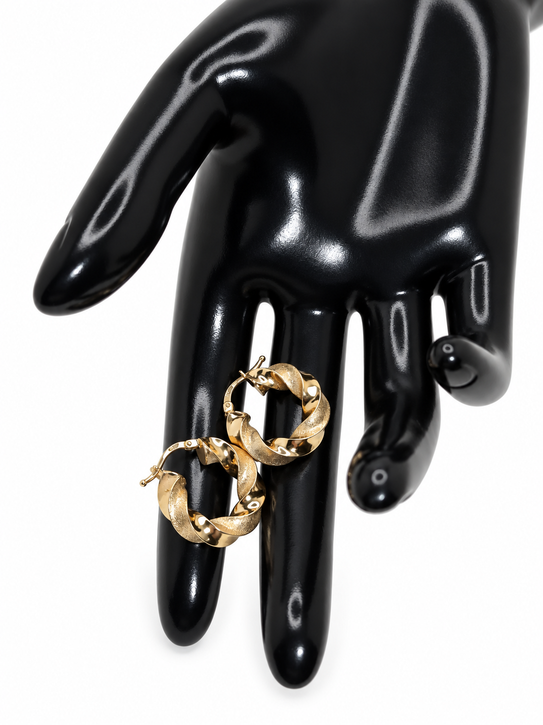 Argollas Torcidas Diamantadas