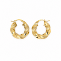 Argollas Torcidas Diamantadas