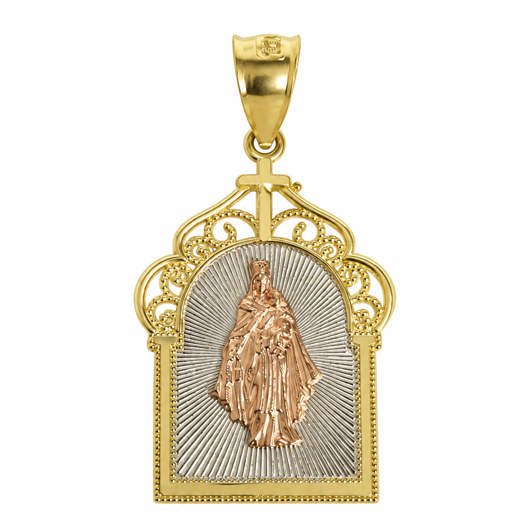 Virgen del Carmen en Oro 10K