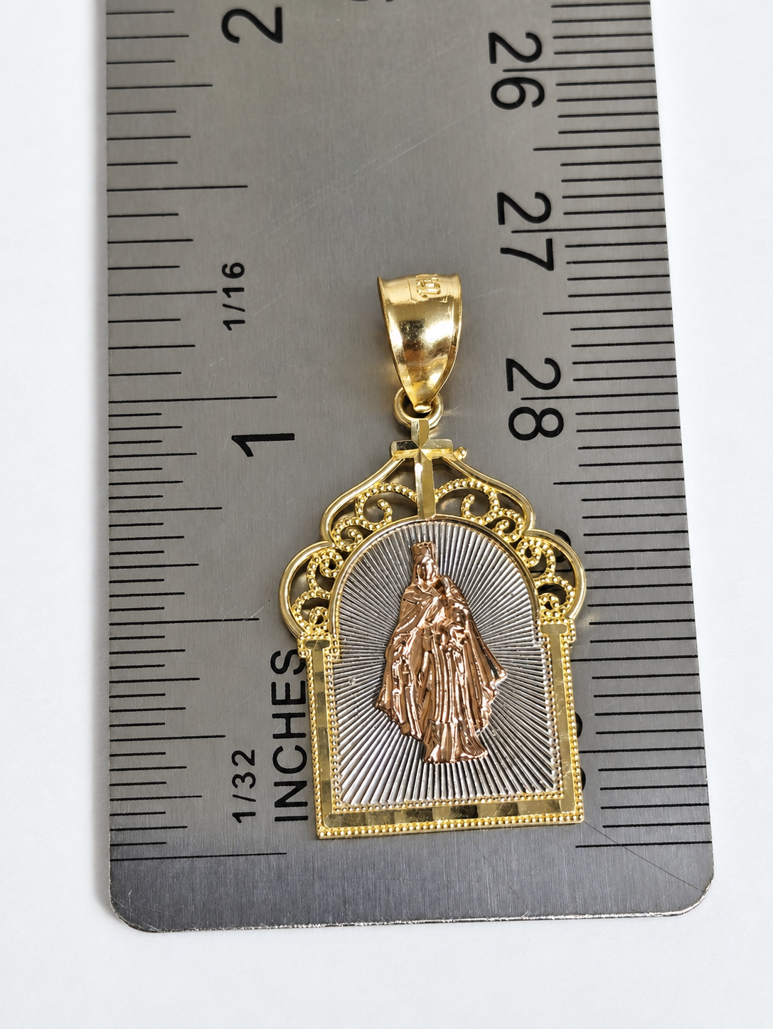 Virgen del Carmen en Oro 10K